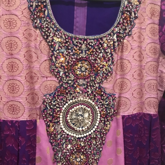 Gorgeous heavy stone work shalwar Kameez - Picture 2 of 8
